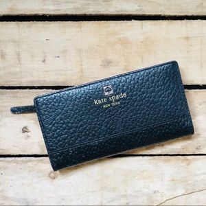 Kate Spade Black Textured Wallet